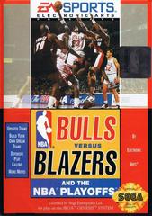 Bulls Vs Blazers and the NBA Playoffs - (LSAA) (Sega Genesis)