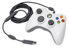 White Xbox 360 Wired Controller - (LSAA) (Xbox 360)